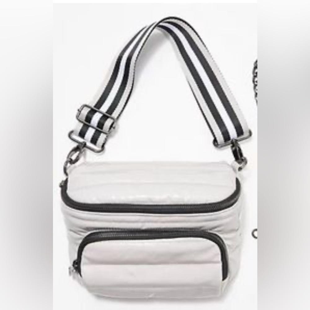 Think Royln Patent White Crossbody Bag- NWOT- Originally 128